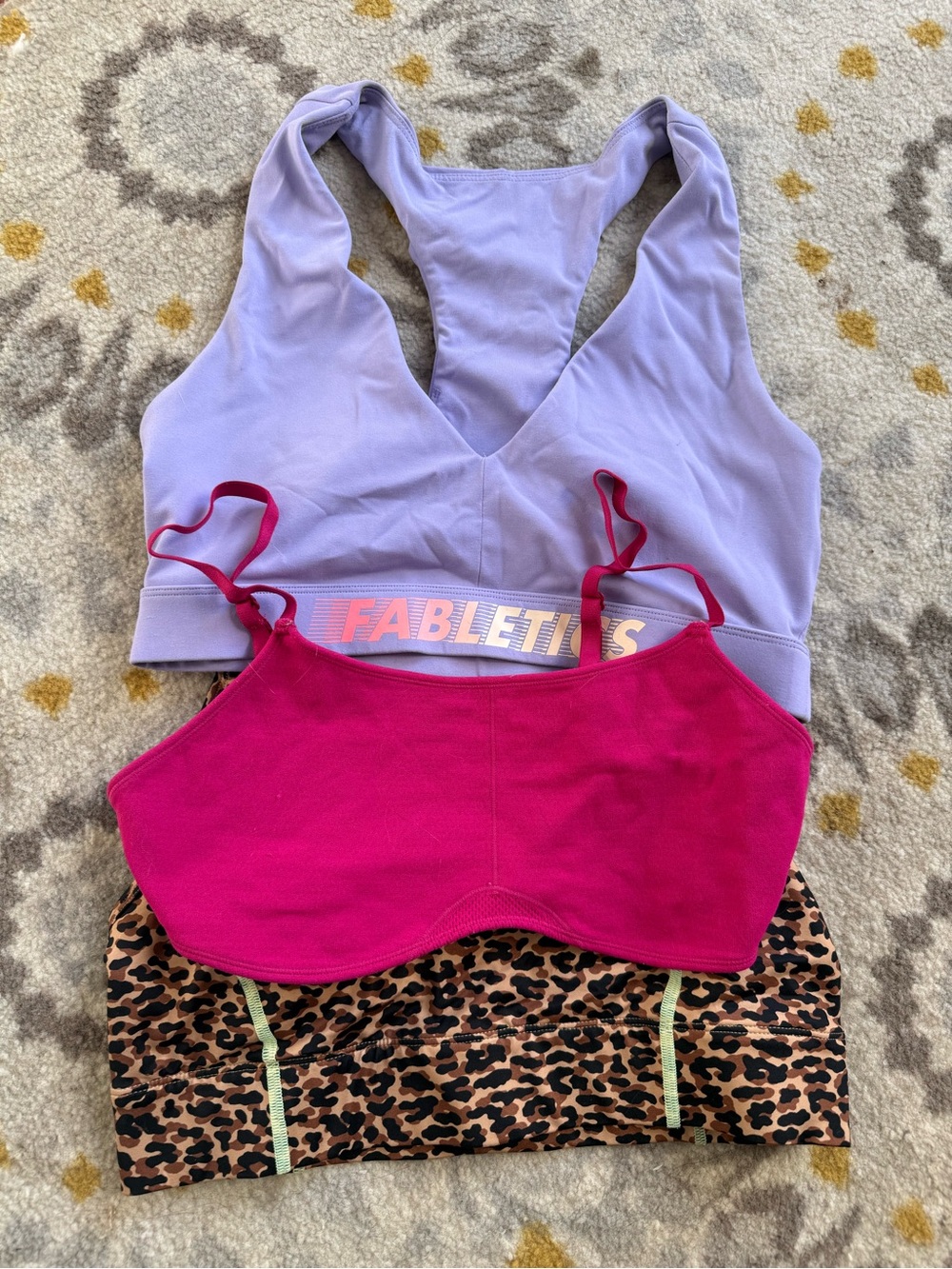 M Fabletics sports bras x3